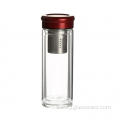 Eco-friendly glass water bottle with 304 stainless filter